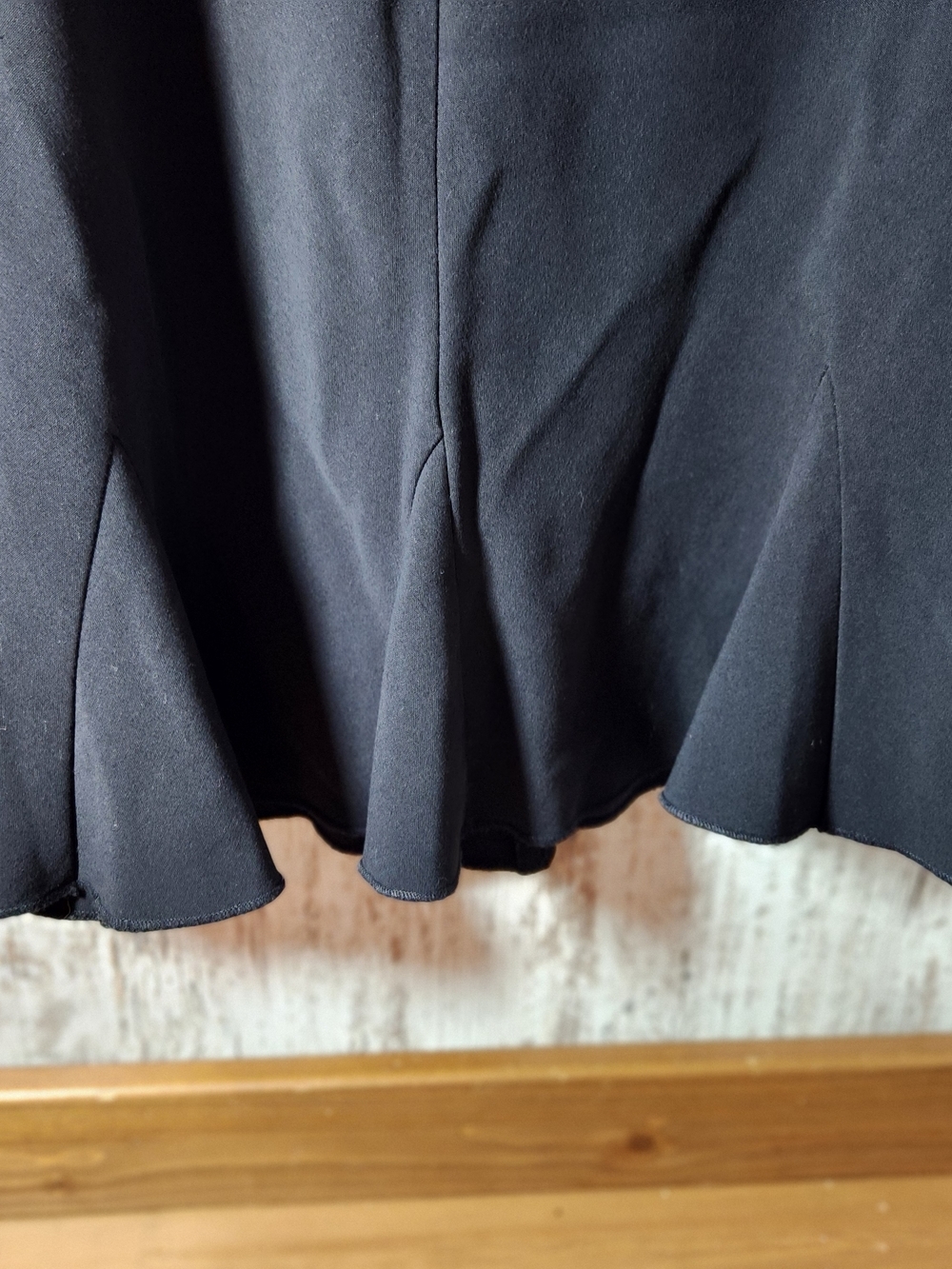 Charlotte Russe Black Midi Flared Panel Skirt Size 11/12 - Picture 2 of 7